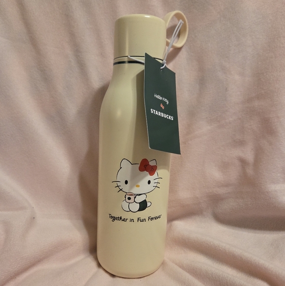 Hello Kitty Other - Hello Kitty & Starbucks 20oz Bottle With Screwcap, Stainless Steel. Limited HTF.